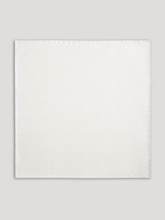 White silk handkerchief close up.
