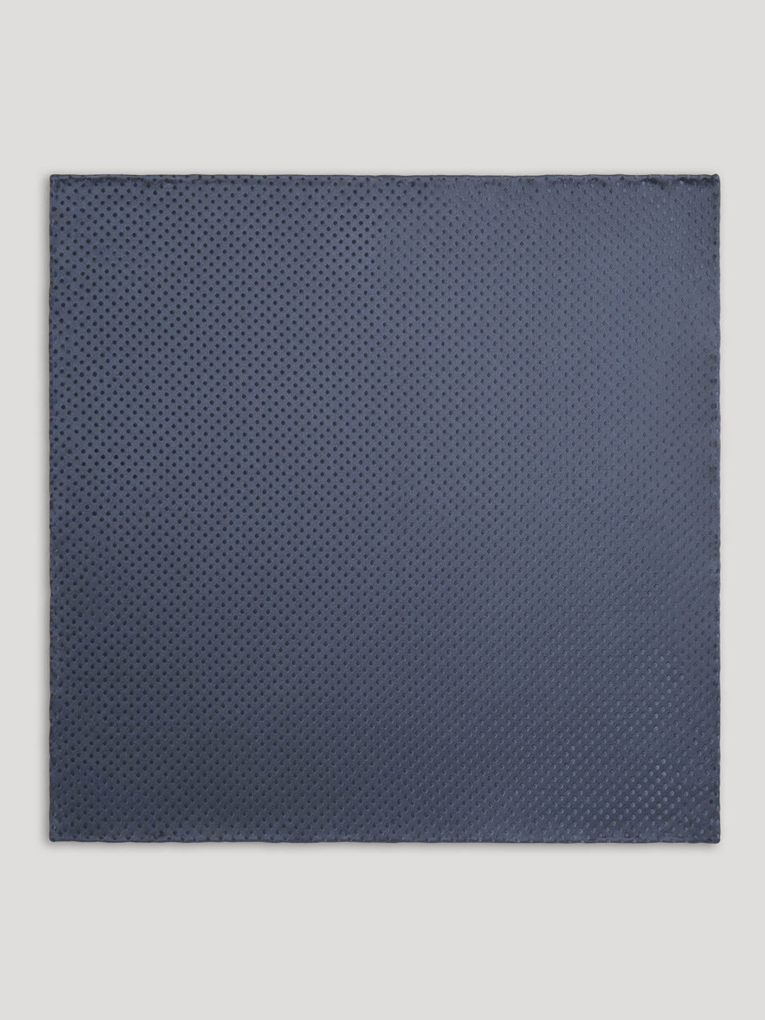 Blue tone on tone polkadot handkerchief.