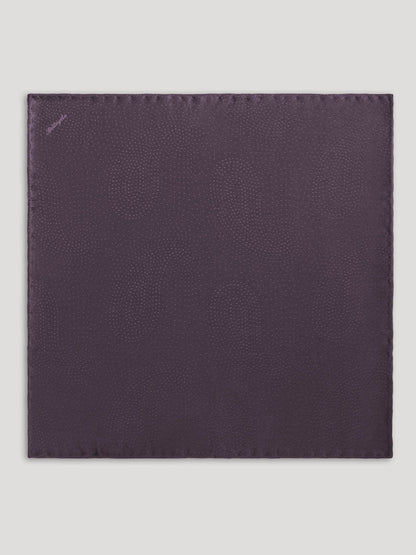 Purple silk handkerchief. 