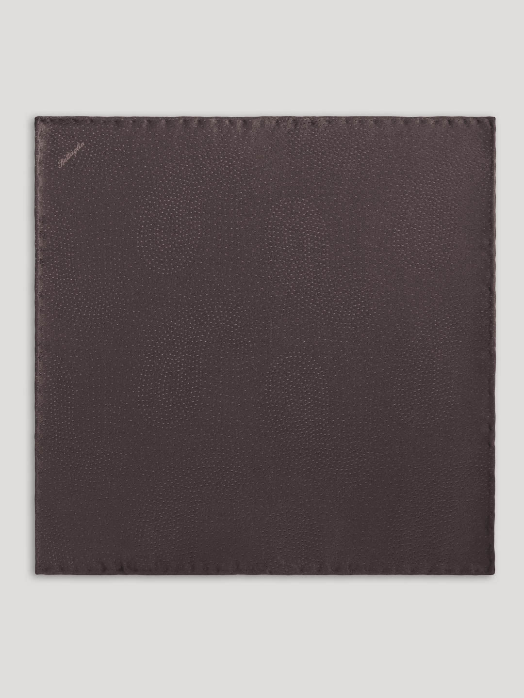 Black silk handkerchief.