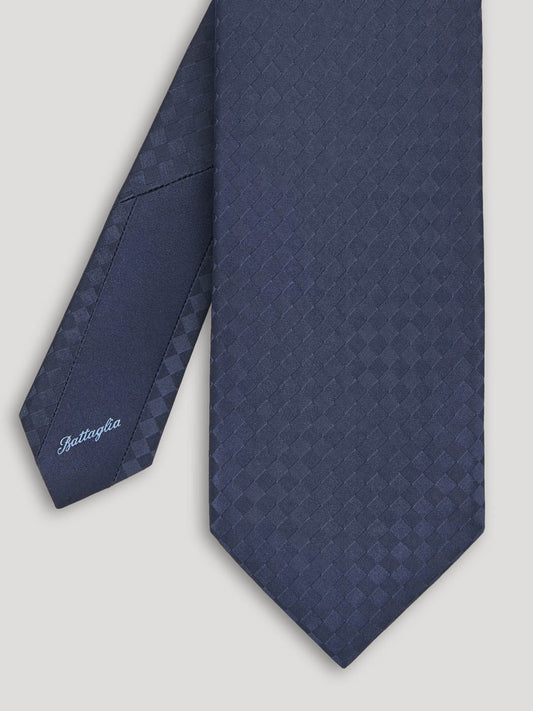 Blue tone on tone checkerboard tie.
