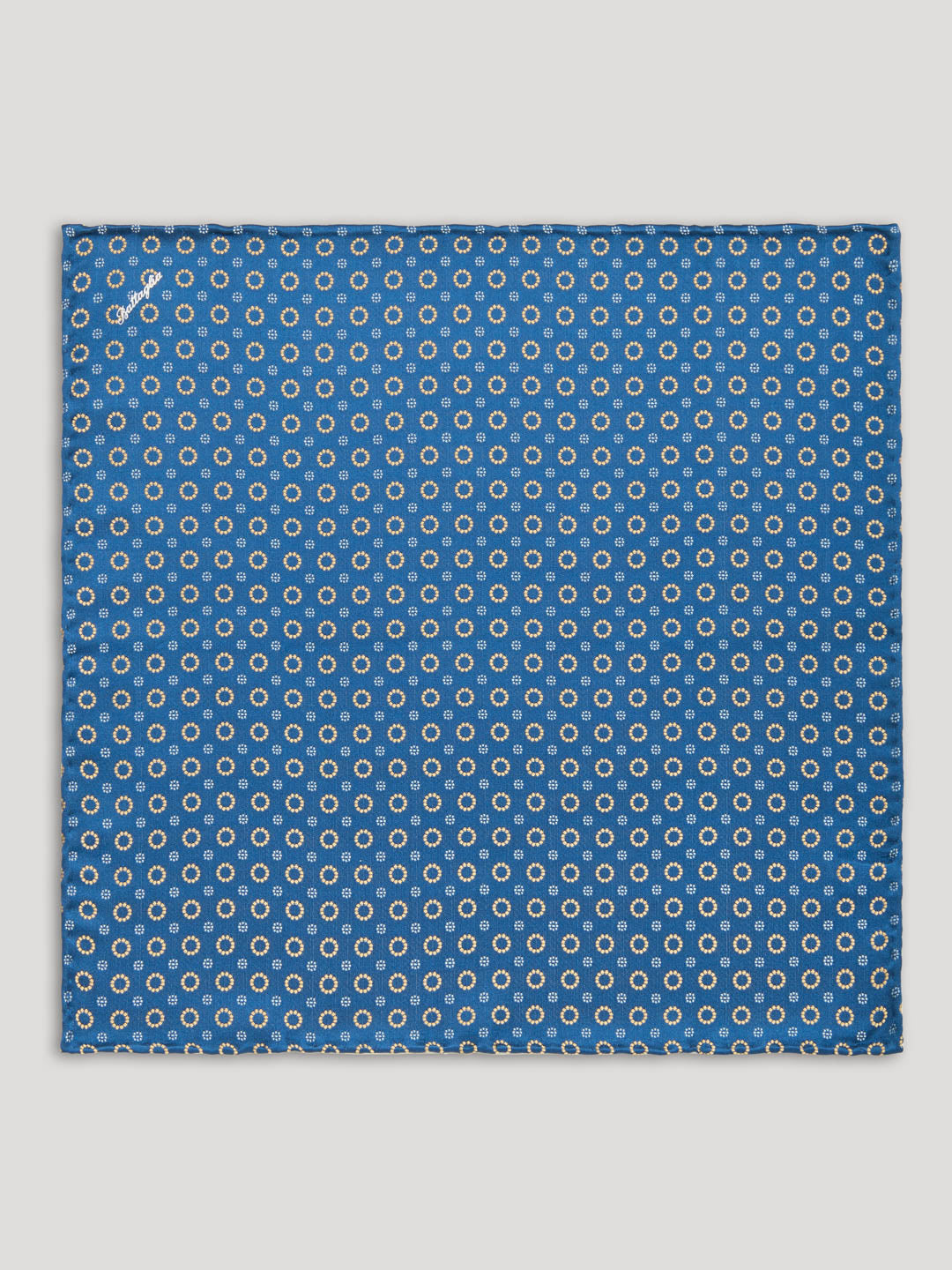 Purple pink and brown handkerchief with large pattern