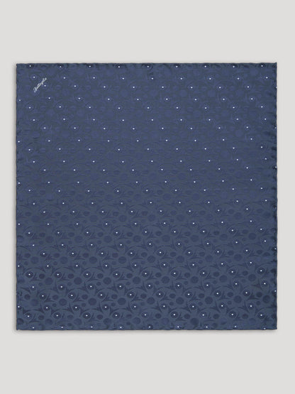 Blue handkerchief with large pattern