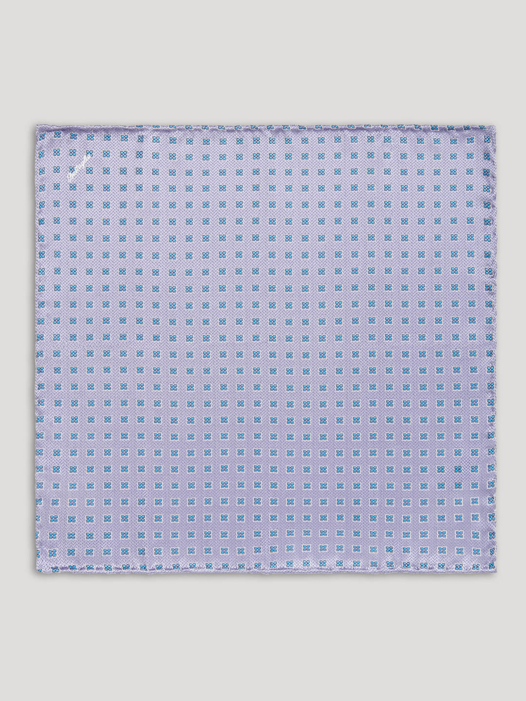 Purple and blue handkerchief with large pattern