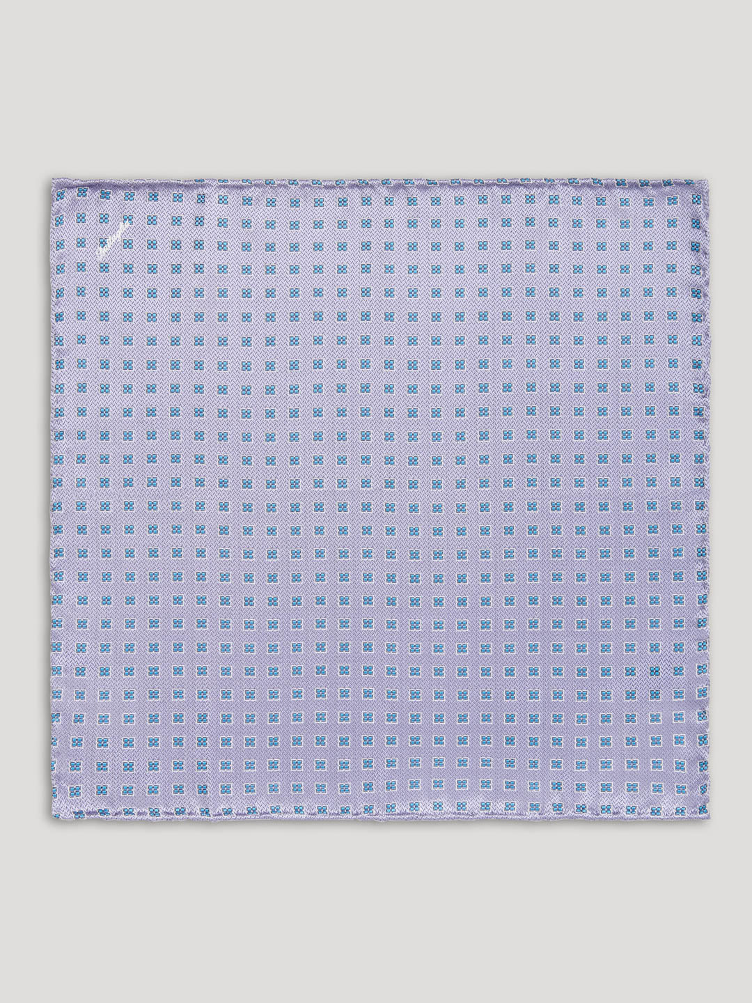 Purple and blue handkerchief with large pattern