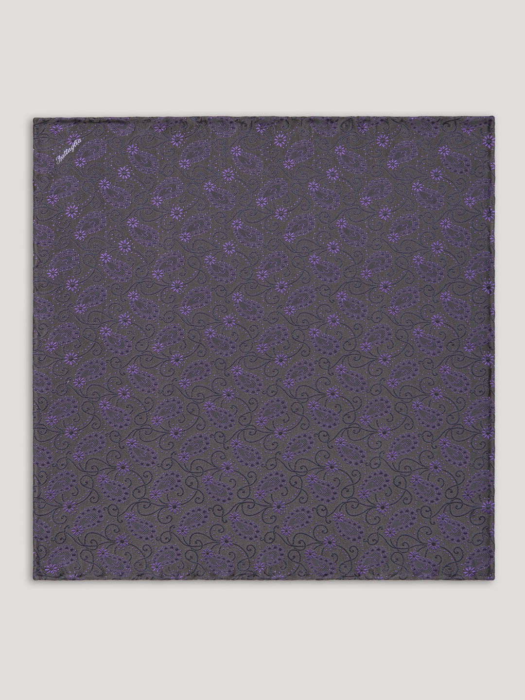 Dark purple handkerchief.