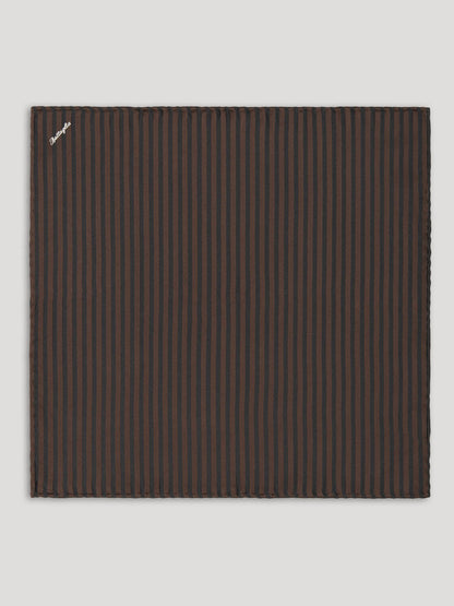 Black and brown striped handkerchief. 