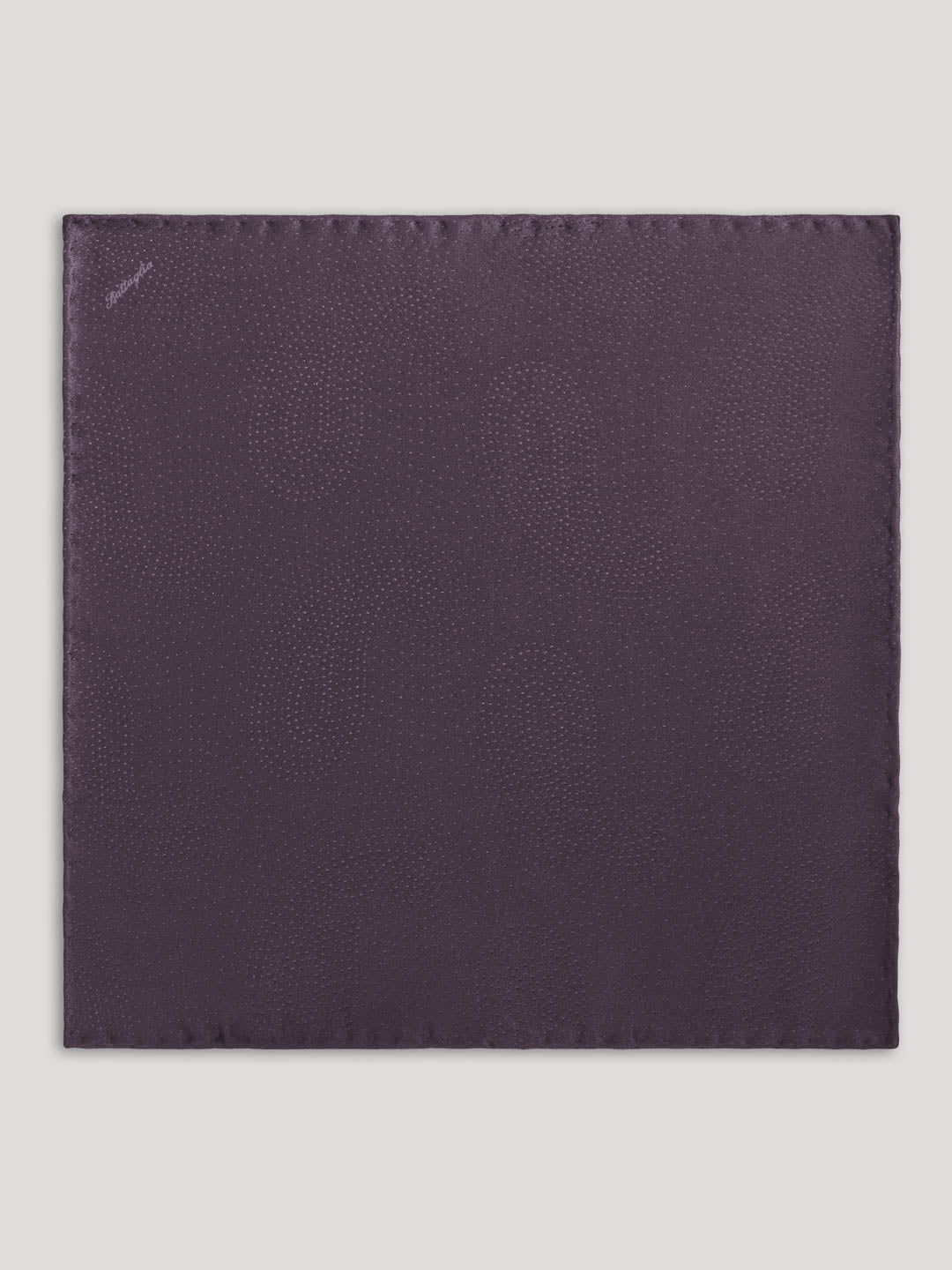 Purple silk handkerchief. 
