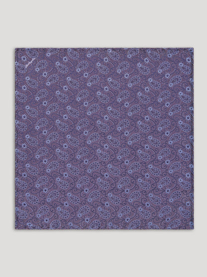 Purple paisley handkerchief. 